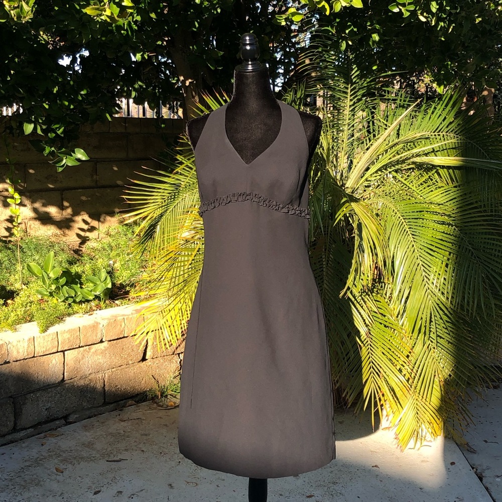Amanda Smith black halter dress